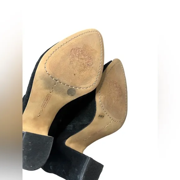 Vince Camuto Coranna tall suede heeled black boots 8.5