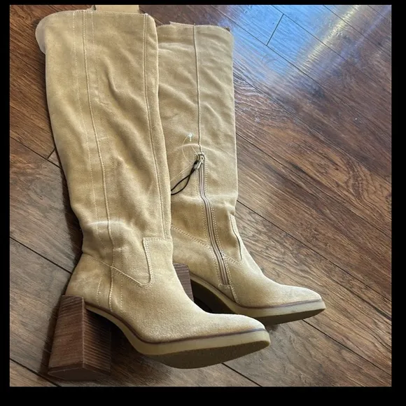 Vince Camuto Eyana Suede Over-The-Knee Boots Size 9.5 NEW