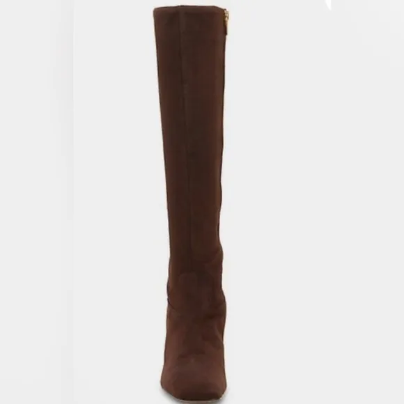 Vince Camuto Kalinder knee high suede boot in root beer brown size 7.5