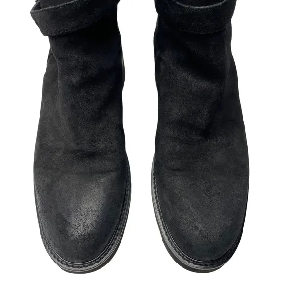 Vince | Claudia Suede &amp; Shearling Boots in Black US 10/EU 40