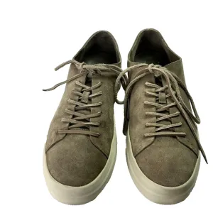 Vince Sneakers Mens 11.5M Brown Suede Leather Casual Shoes Lace Up Lined