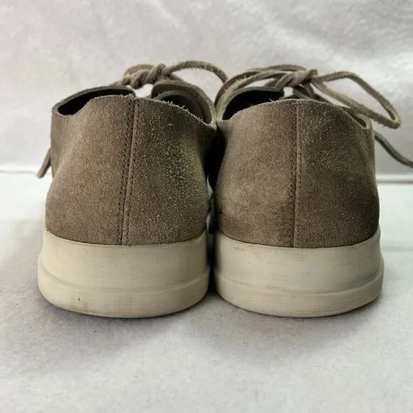 Vince Sneakers Mens 11.5M Brown Suede Leather Casual Shoes Lace Up Lined