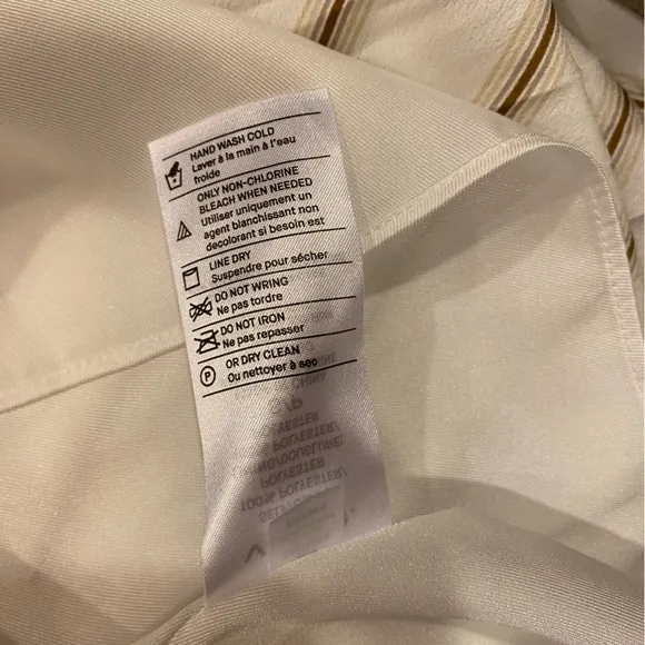 Vince Women’s Optic White Panel Midi A-Line Pleated Skirt sz S