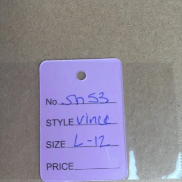 Vince Women's sz 12 Silver Leather Blair Slip On Sneakers New in Box