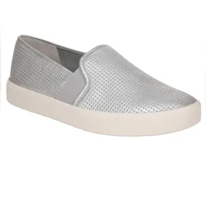 Vince Women's sz 12 Silver Leather Blair Slip On Sneakers New in Box
