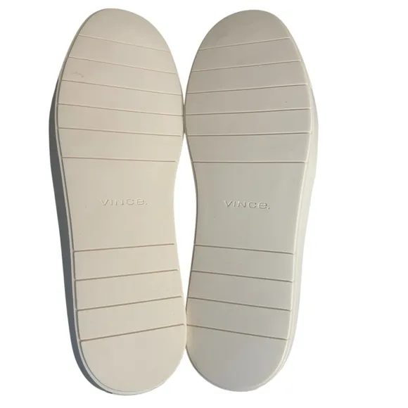 Vince Women's sz 12 Silver Leather Blair Slip On Sneakers New in Box