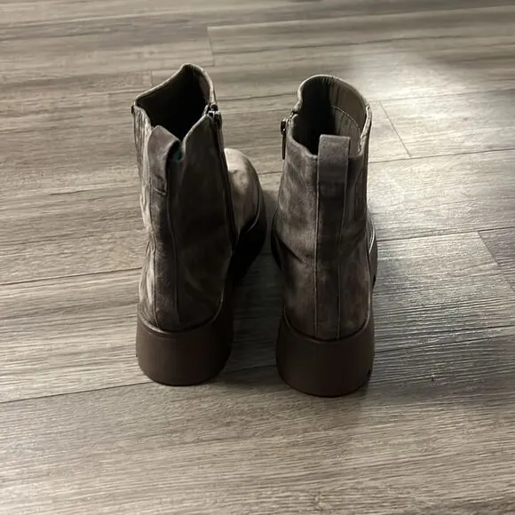 Vince Camuto Womens Neframes Zipper Block Heel Ankle Boots US 9