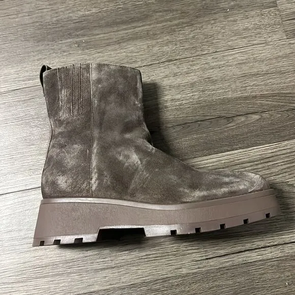 Vince Camuto Womens Neframes Zipper Block Heel Ankle Boots US 9