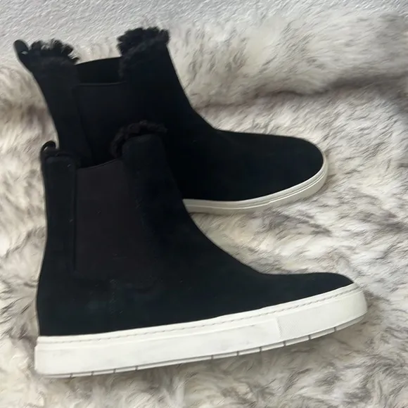 VINCENorman 2 Suede &amp; Faux Fur-Lined Boots