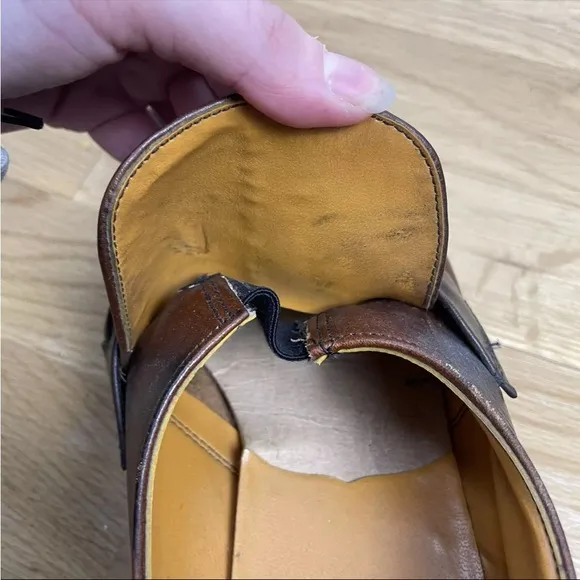 Vintage 1970's Flagg Bros. Brown Leather Loafers Made In USA Preppy Dress Shoes