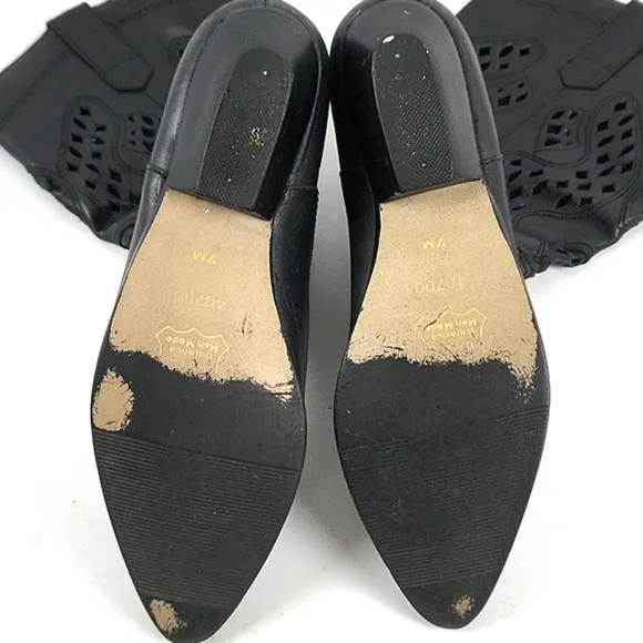 Vintage 1980s Mister Shoes by Markon Footwear Leather Cut Out Western Bo…