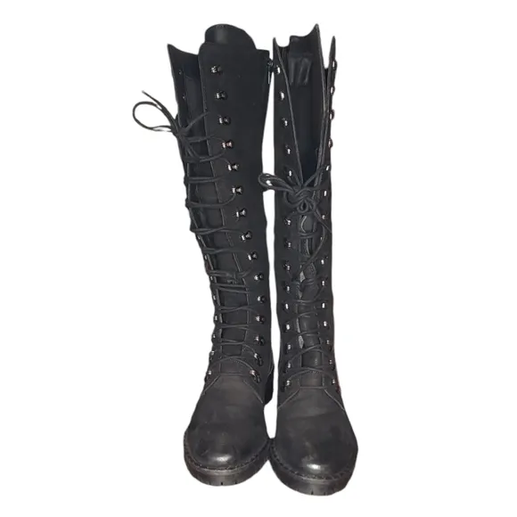 Vintage Foundry Company Women's Henrietta Tall Boot Black Size 6.5