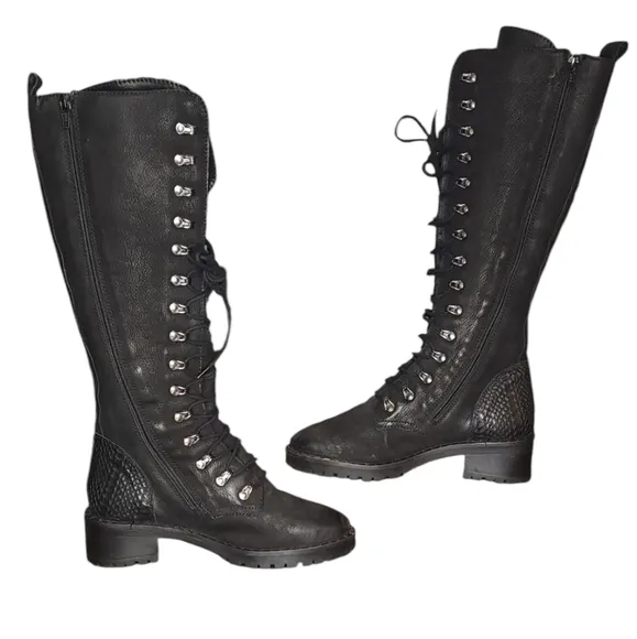 Vintage Foundry Company Women's Henrietta Tall Boot Black Size 6.5