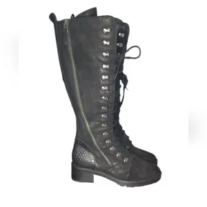 Vintage Foundry Company Women's Henrietta Tall Boot Black Size 6.5