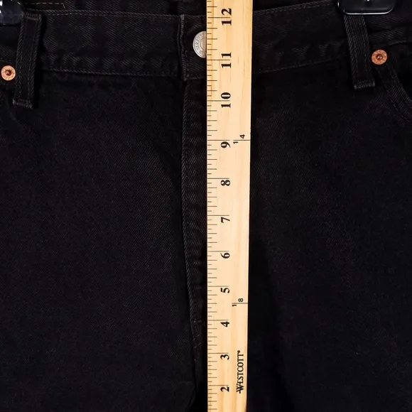 Vintage Levi's 550 Relaxed Fit Tapered Leg 16 Reg Black