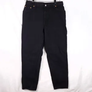 Vintage Levi's 550 Relaxed Fit Tapered Leg 16 Reg Black