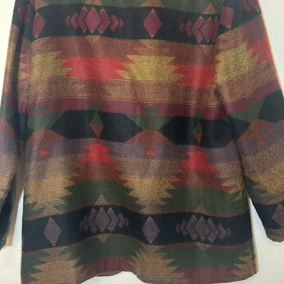 Vintage women’s 7/8 first focus Aztec southwest oversize single button blazer