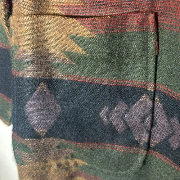 Vintage women’s 7/8 first focus Aztec southwest oversize single button blazer