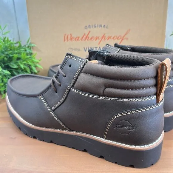 Weatherproof Vintage Men's Faux Leather Chukka Boot Size 13