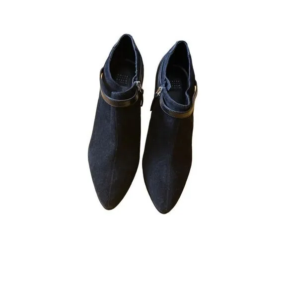 WHITE HOUSE BLACK MARKET ADDYSON SUEDE LEATHER HIGH HEEL ANKLE BOOTS BOOTIES