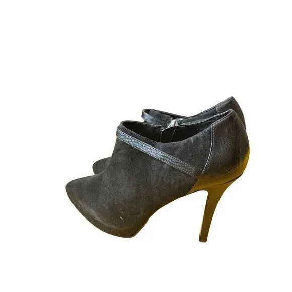 WHITE HOUSE BLACK MARKET ADDYSON SUEDE LEATHER HIGH HEEL ANKLE BOOTS BOOTIES