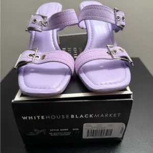 White House Black Market Purple Sandals with Double Strap Design 9 1/2