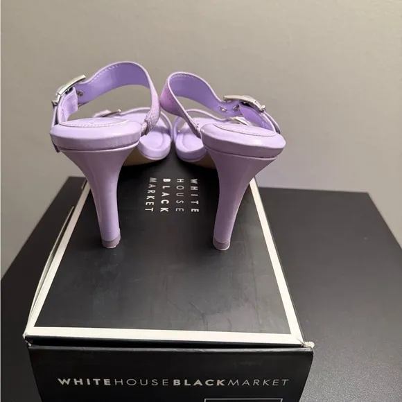 White House Black Market Purple Sandals with Double Strap Design 9 1/2