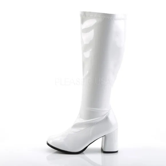 Wide Width Calf Shaft Stretch Knee High Heel Boots