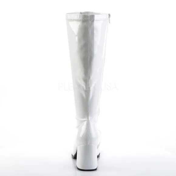 Wide Width Calf Shaft Stretch Knee High Heel Boots