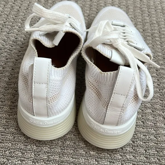 Wolf and Shepherd White Vanilla SupremeKnit Trainer Tennis Shoes