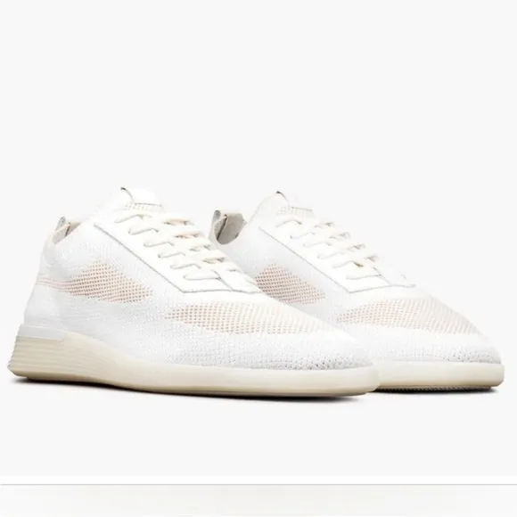 Wolf and Shepherd White Vanilla SupremeKnit Trainer Tennis Shoes