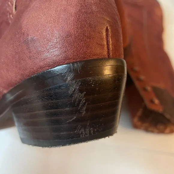 Wolverine 1883 1000 Mile Celeste Lace Up Suede Boot SZ 7 Raspberry Burnt Orange
