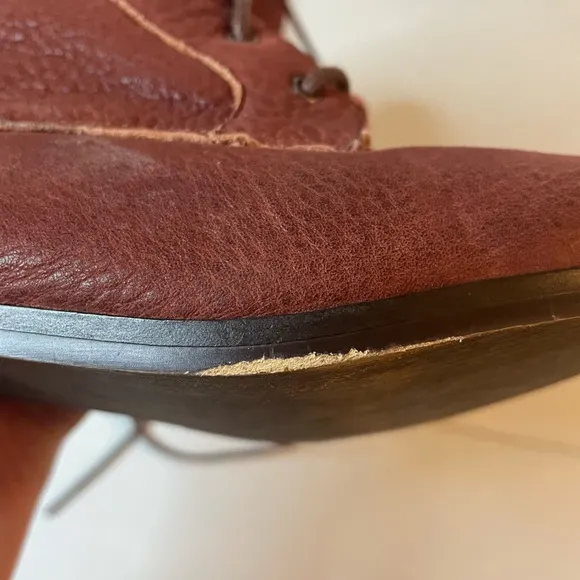 Wolverine 1883 1000 Mile Celeste Lace Up Suede Boot SZ 7 Raspberry Burnt Orange