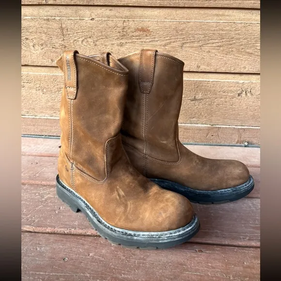 Wolverine men’s leather western boots size 10.5 EUC