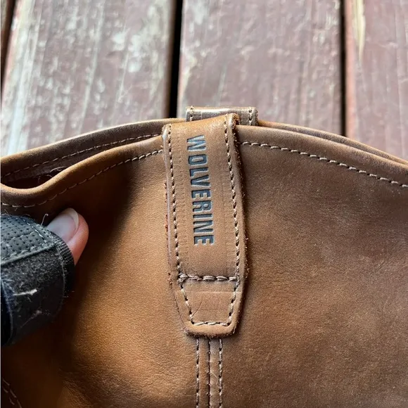 Wolverine men’s leather western boots size 10.5 EUC
