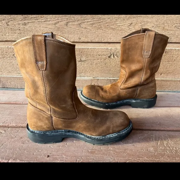 Wolverine men’s leather western boots size 10.5 EUC