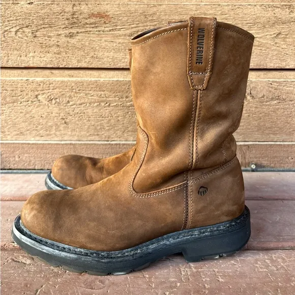Wolverine men’s leather western boots size 10.5 EUC