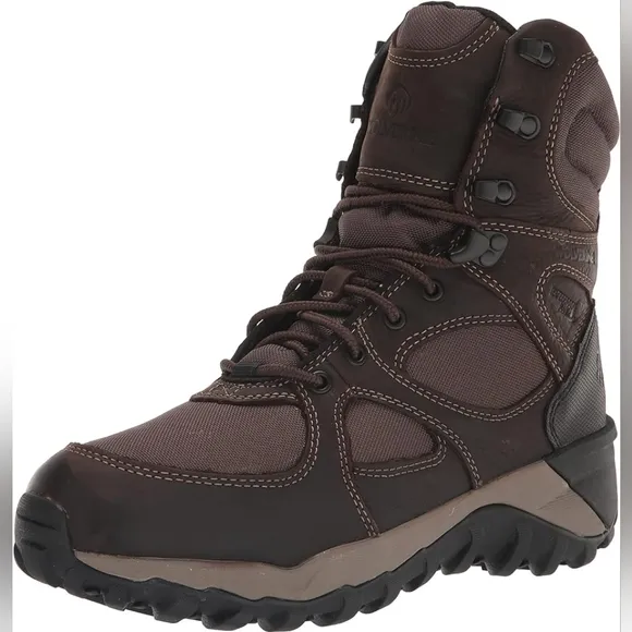 WOLVERINE size 11 Mens Waterproof warm Insulated 8 in Mid Calf leather Boots