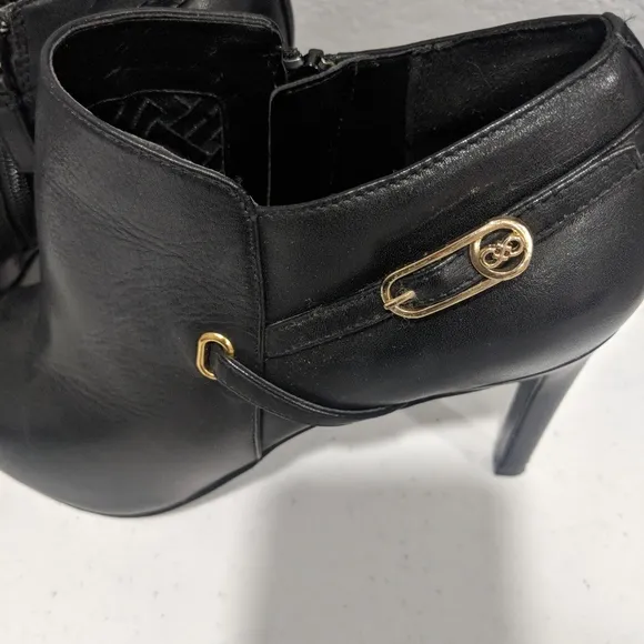 Women's Ankle Shootie Booties Formal Comfort Black Boots Size 8.5