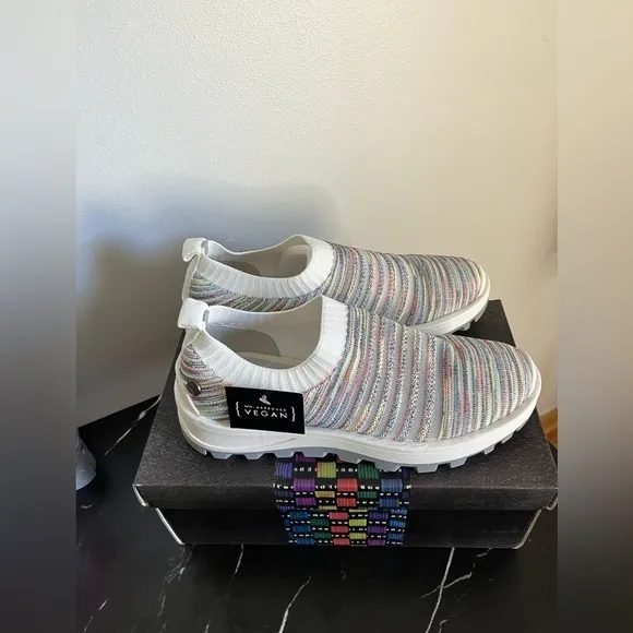 Women's Bernie Mev Hype Iris Slip On Shoes Light Rainbow Size 38 7M US