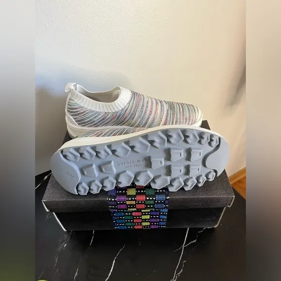 Women's Bernie Mev Hype Iris Slip On Shoes Light Rainbow Size 38 7M US