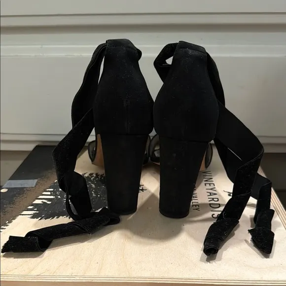 Women's Black High Heel Sandals