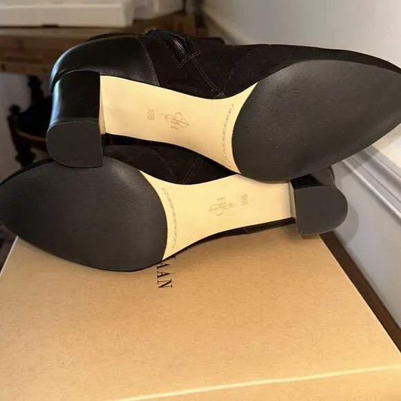 Women’s Cole Haan Miriam Short Boot Black Suede, Size 10, New in Box