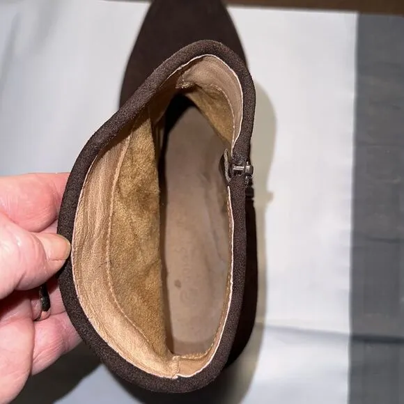 Women’s Corso Como Brown Suede Booties, Size 10