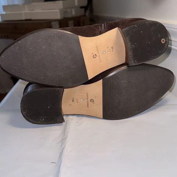 Women’s Corso Como Brown Suede Booties, Size 10