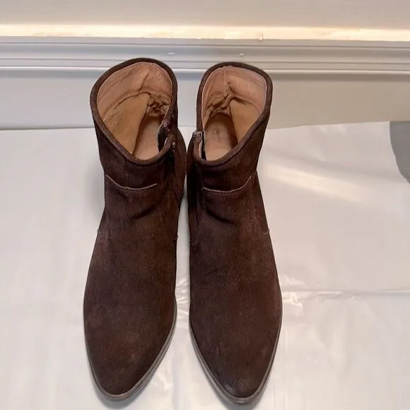 Women’s Corso Como Brown Suede Booties, Size 10