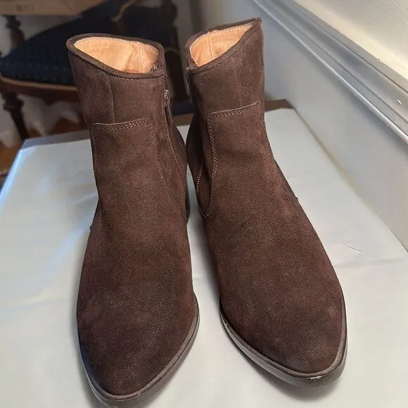 Women’s Corso Como Brown Suede Booties, Size 10