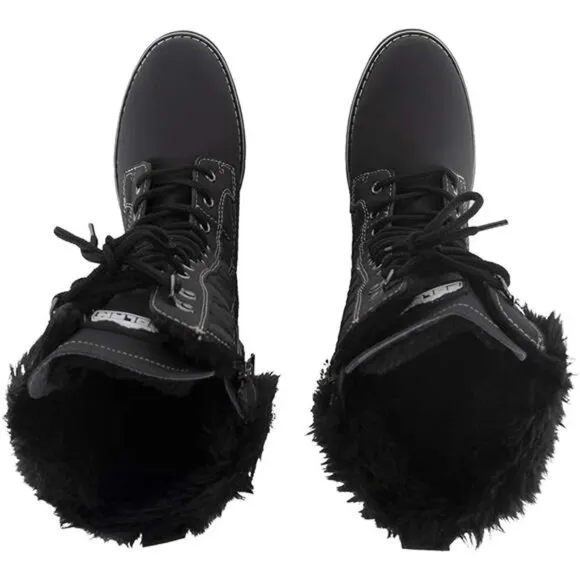 Women's Faux Fur Warm Thermal Waterproof Outdoor Walking Snow Winter Calf Boots