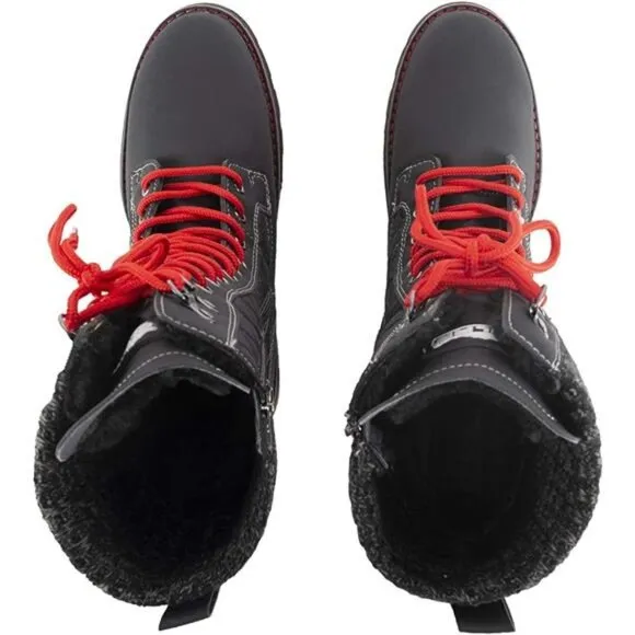 Women's Faux Fur Warm Thermal Waterproof Winter Rubber Sole Calf Boots