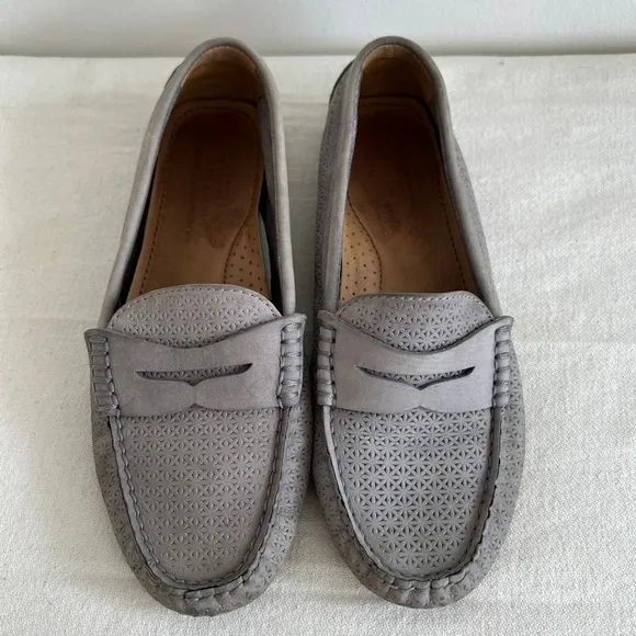 Women's Lauren Ralph Lauren Loafers, Gray, Size 7.5